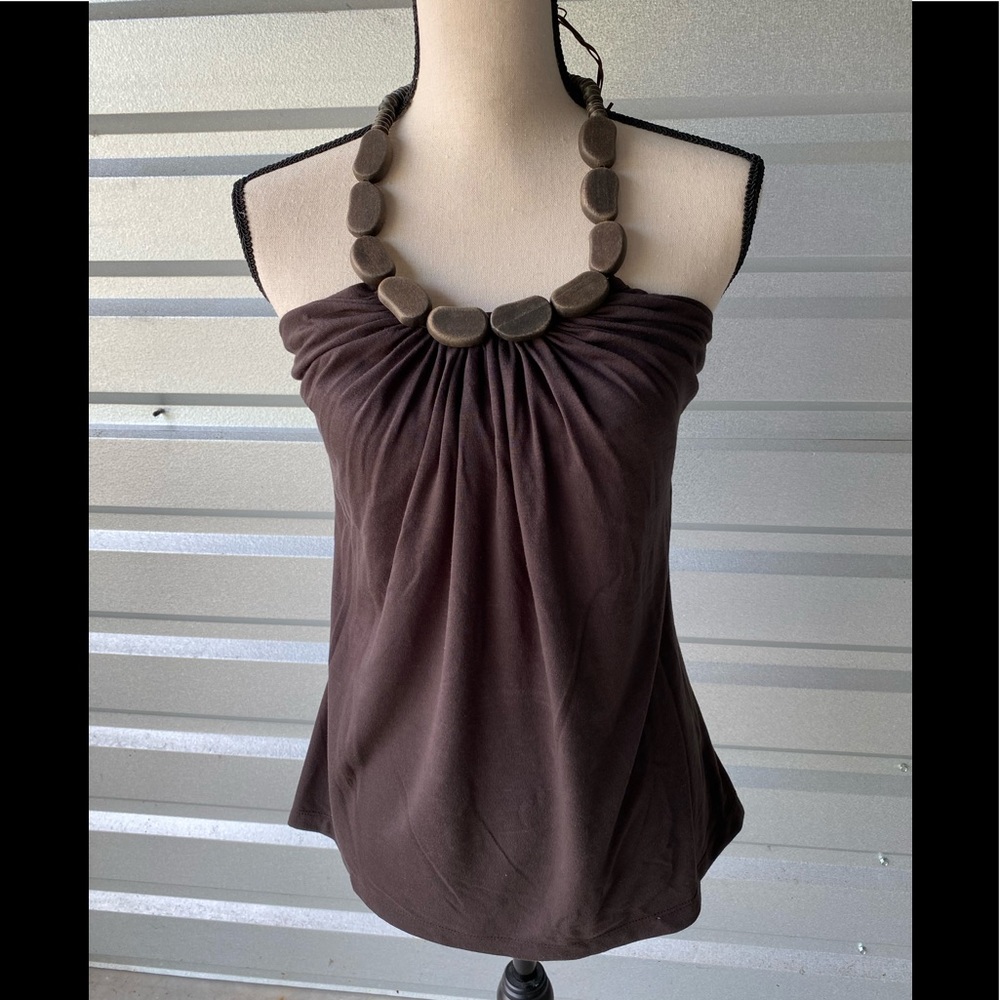 Summer top with Wooden Beads as a strap
